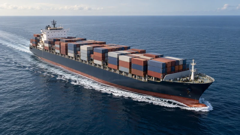 Commercial container vessel
